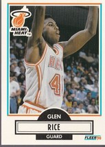 1990-91 Fleer Glen Rice #101 Miami Heat ROOKIE RC - £1.39 GBP