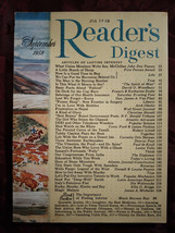 Readers Digest September 1958 John Dos Passos Tassili Helen Hayes James Michener - £6.47 GBP