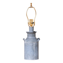 Irvins Country Tinware Milk Jug Lamp Base in Weathered Zinc - £63.30 GBP