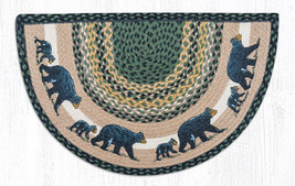 Earth Rugs SCP-116 Mama and Baby Bear Printed Slice 18&quot; x 29&quot; - £39.57 GBP
