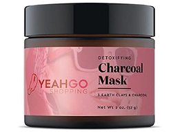 Yeahgoshopping Facial Detoxifying Charcoal Mask 3 Earth Clays &amp; Charcoal... - $19.79