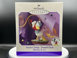 Hallmark Ornament 1998 Practice Swing Donald Duck Mickey &amp; Co. - £11.76 GBP