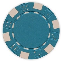 50 Da Vinci 11.5 gram Dice Striped Poker Chips, Standard Casino Size, Li... - $13.99