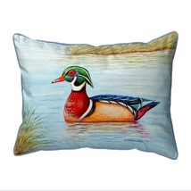 Betsy Drake Male Wood Duck II Extra Large Pillow 20 X 24 - £54.49 GBP