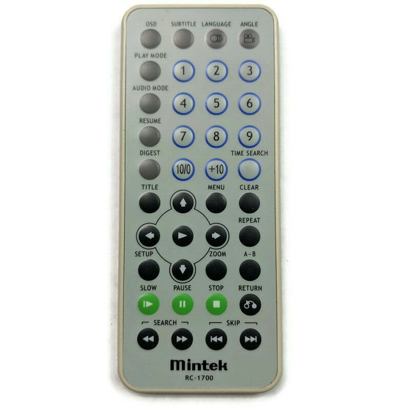 Genuine Mintek Portable DVD Player Remote Control RC-1700 Tested Working - $9.28
