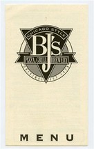 BJ&#39;s Chicago Style Pizza Grill Brewery Menu 1999 Location List - £14.05 GBP