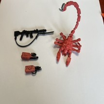 GI Joe Figure Accessory  2004  Red Pet sand Scorpion weapon gun claws lot part - £9.63 GBP