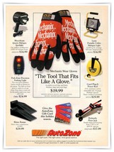 AutoZone Auto Parts Mechanix Gloves Vintage 2000 Full Page Magazine Ad - $9.70
