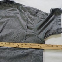 Columbia Omni-Shade FM7047 Men's Gray Snap Button Short Sleeve Shirt Chest 46" image 14