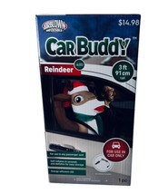 NEW Gemmy Airblown Inflatable Reindeer Car Buddy 3 Ft LED Light Christmas - £10.25 GBP