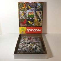 Springbok 500 Piece Jigsaw Puzzle Songbird Symphony Birds 20&quot;x20&quot; Cardin... - $16.81