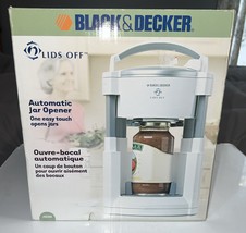 Vintage Black And Decker Lids Off Automatic Jar Opener JW200 White New N... - $75.00