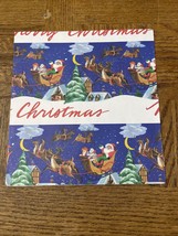 Santa And Reindeer Wrapping Paper Squares - $7.80
