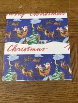 Santa And Reindeer Wrapping Paper Squares - £6.13 GBP