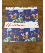 Santa And Reindeer Wrapping Paper Squares - $10.70 CAD