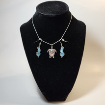 Turtle Necklace and Earrings Set - $8.00