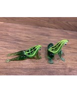 Vtg 2 Small Handblown Glass Frogs Czech Collector Figurines Nice! No Breaks - $362.41 MXN