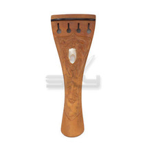 Boxwood Violin Tailpiece 4/4 Size Fiddle Violin Parts Shell Inlay Hand Carved - £15.30 GBP