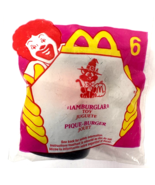 McDonald&#39;s #6 Vintage Hamburglar Halloween Happy Meal Toy NIP - $7.92