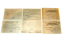 5 1901 NEW YORK Billhead Document ReceiptsDye Wool Extracts Yarns Electr... - $12.99