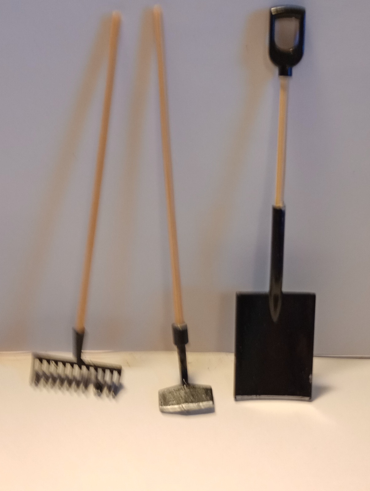 3pc. Miniature Fairy Garden Set. Black - $3.50