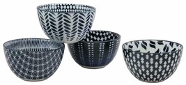 Made In Japan Symmetry Contemporary Design 5&quot;Diameter Porcelain Bowls Se... - £31.89 GBP