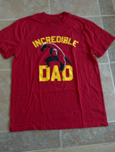 Disney Pixar The Incredibles Incredible Dad Red Graphic T-Shirt Men Size L - £18.93 GBP