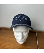 Callaway Golf Hat New Era Flex Fitted M-L Cap Blue Men’s Logo Front And ... - $29.99
