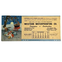 1944 Lawson Wood Monkey Santa Advertising Blotter Brown &amp; Bigelow WWII Era - $262.73 MXN