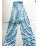 Hand Crocheted Neck Scarf  Blue Sky 2 Brand New - £8.50 GBP