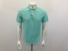 Merona Classic Fit Polo Shirt Men&#39;s Medium Blue Short Sleeve Pique - $10.79 CAD