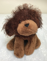 GANZ Plush Brown Dog Webkinz 11.5&quot; Nose to Tail HM195 No Code Eyelash Fur - £6.88 GBP