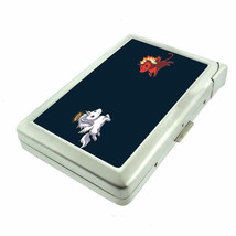 Devil Angel Unicorn Em1 Cigarette Case with Built in Lighter Metal Wallet - $19.75