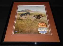 2013 Snickers Bar Zebra Chasing Lion 11x14 Framed ORIGINAL Advertisement  - £27.28 GBP
