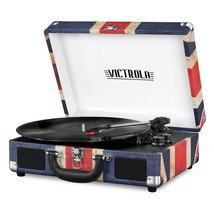 Innovative Technology Victrola Bluetooth® Suitcase Record Player, 5H X 10W X 1 - £50.09 GBP