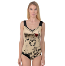 Sport Swimsuit with graffiti and tattoo urban style suits for yoga and d... - $39.99