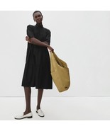 Everlane The Tiered Mock Neck Dress in Black Size Small - $39.25 CAD