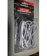 RADIO SHACK 6FT. 4 PIN (RJ-11/RJ-14) TELEPHONE LINE CORD - 279-339 - $92.14 MXN