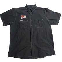 Motor Fist Men&#39;s XL Black Gray Collared Crew Shirt Big Logo by Throttle ... - $38.00