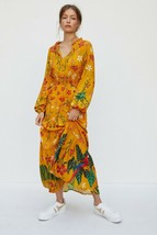 Nwt Anthropologie Cristy Maize Maxi Dress By Farm Rio Sp - £101.86 GBP