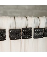 Rustic Faux Silver Multi Horseshoes Charm Bathroom Shower Curtain Hooks ... - $43.73 CAD