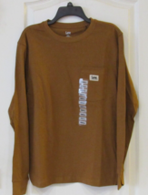 Lee Long Sleeve Pullover Workwear T-Shirt Tobacco Men&#39;s Sz S or XL NWT - $14.24