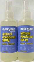 2x EO Everyone Natural Deodorant Spray Lemon + Lavender 4 Oz. Each - £19.91 GBP