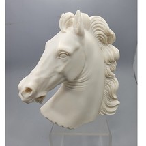 Vintage Alabaster Stamp Pegasus Horse Head Bust Sculpture 7-1/2in - $949.40 MXN