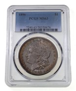 1896 Argento Morgan Dollaro Selezionato By PCGS Come MS63! Cool Cerchio - $2,889.52 MXN