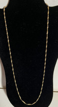 Necklace 28 Inches Twisted Chain 12K Gold Silvertouch 12/20 Vintage  - £13.77 GBP