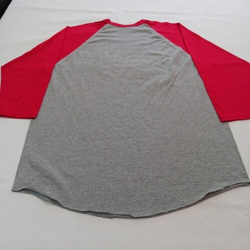 Augusta Sportswear Men's Red & Gray Cotton Blend Reglan T-Shirt Adult Size XL  Item image 2