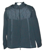 Hugo Boss Black Quilted Trim Hoodie Men&#39;s Cotton Blend Sport Jacket Size 2XL - £268.74 GBP