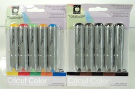 Cricut Ink Cartridges 29-0419 29-0420 - Black Brown Basic Primary Colors... - $27.08