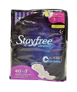 Stayfree Ultra Thin Overnight Pads with Wings Jumbo Pack 40 Pads - $53.49 CAD